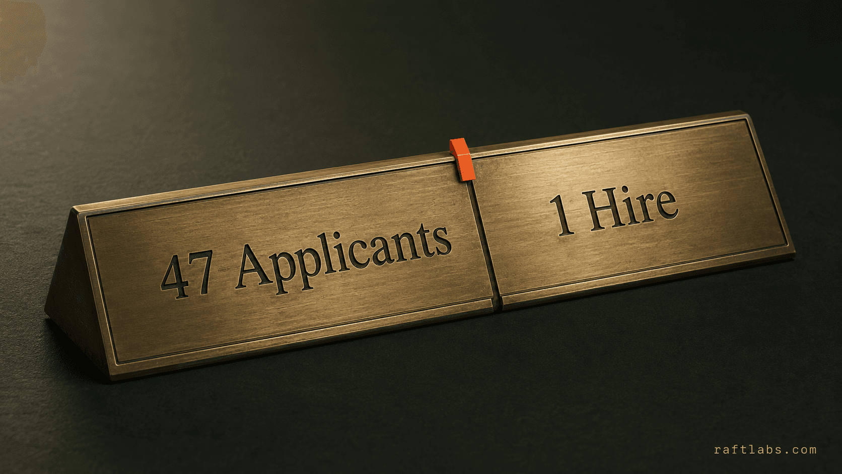Printed resume stack with interview schedule sheet and pen on dark surface - AI agents for HR and recruiting