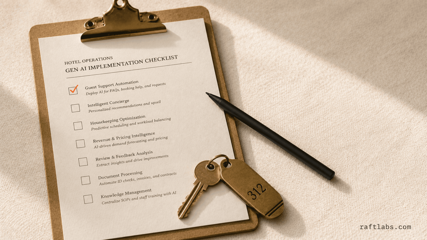 Implement Generative AI in Hotel Operations