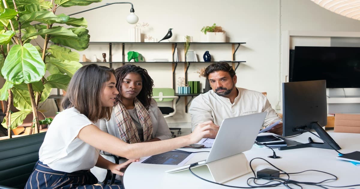 HR director reviewing employee onboarding automation dashboard
