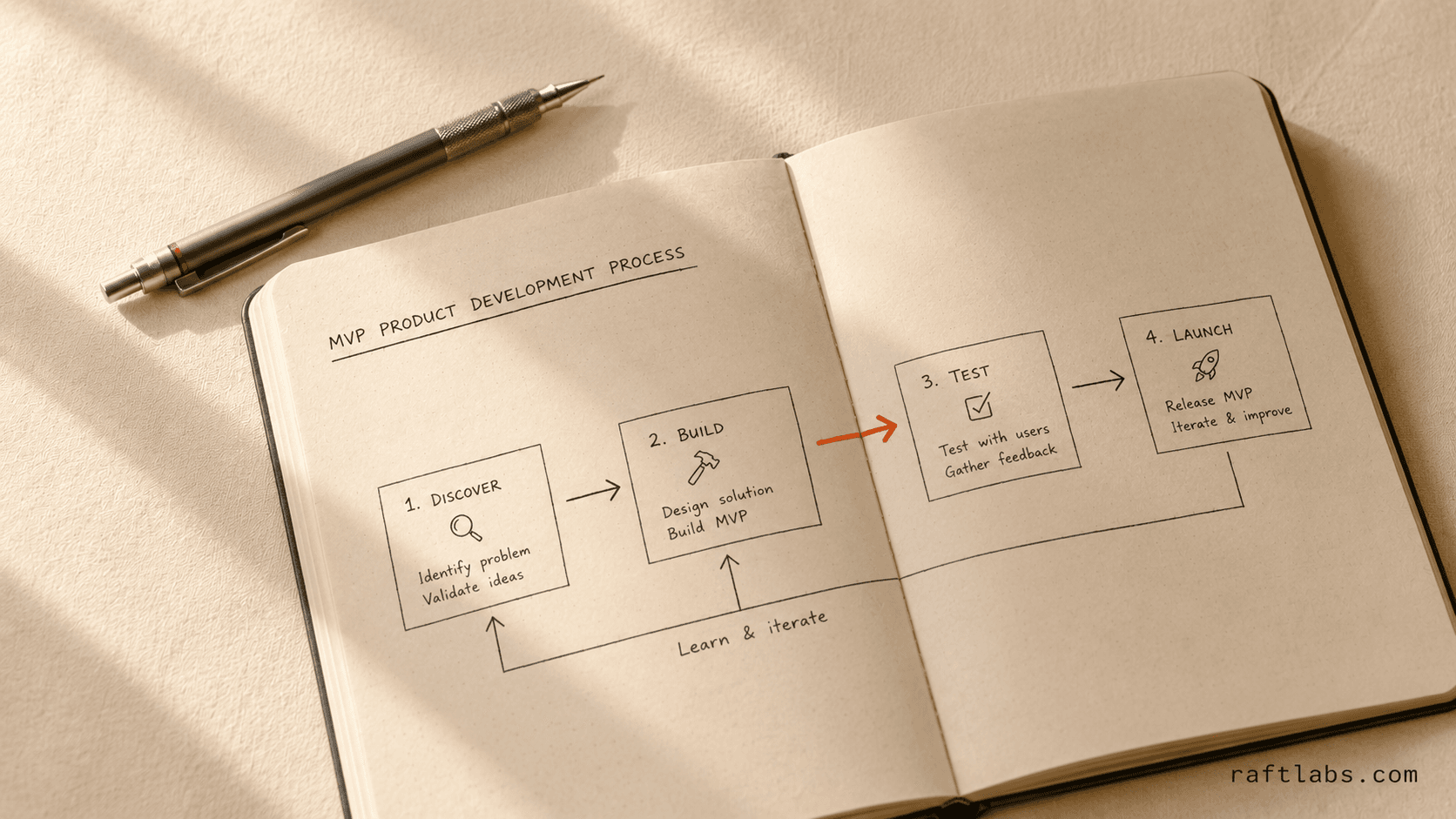 MVP product development process for startups