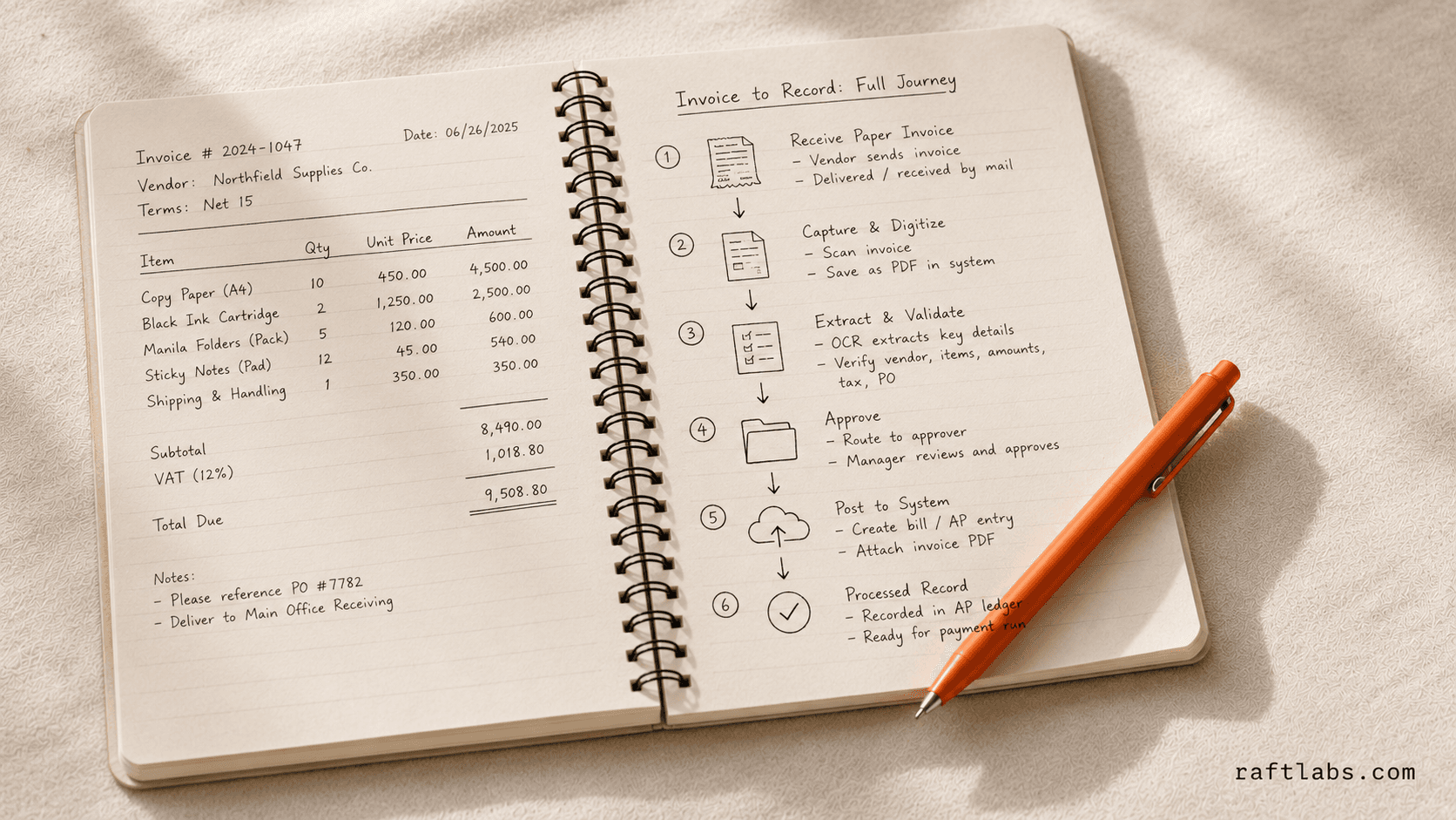 Full Journey of an Invoice Inside an Automated Invoice-scanning System