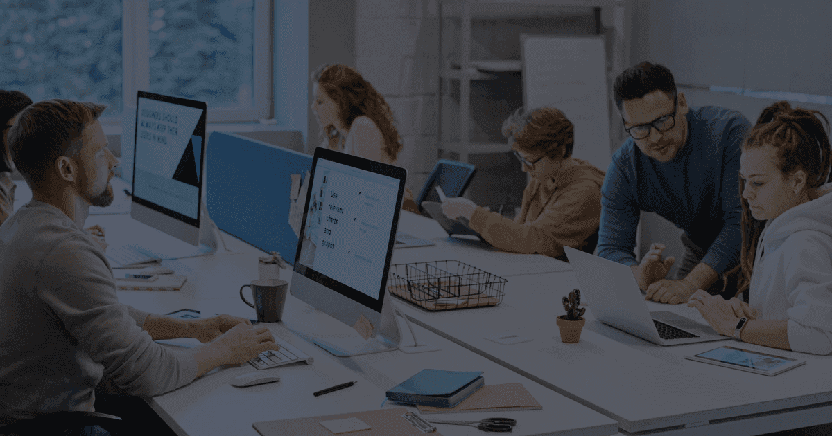 Split-screen illustration comparing two software development models: solo freelancer at a laptop with scattered task cards on the left, and cohesive product team working around a shared board with shipped product at the centre