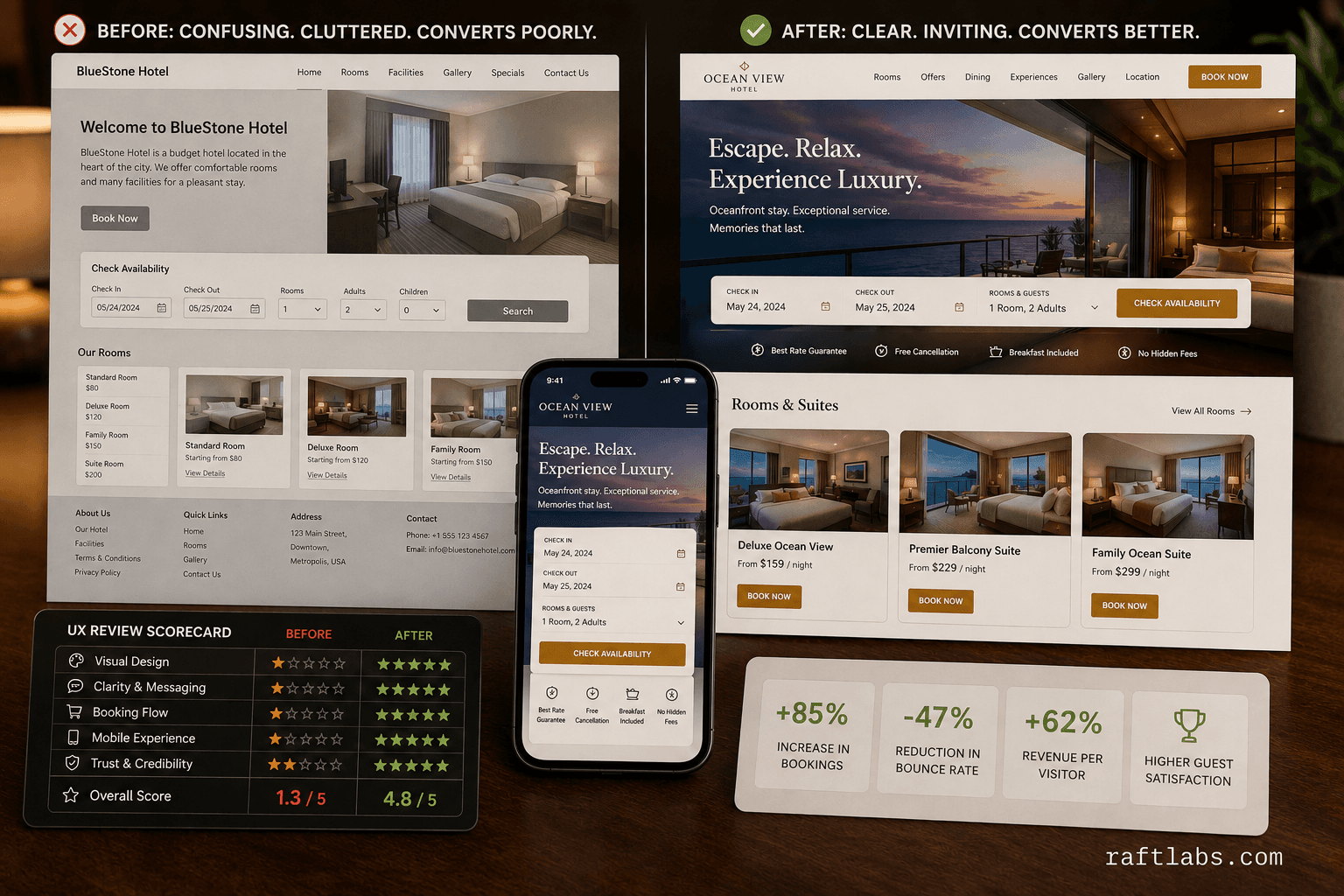 Hospitality Website Review