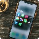 Image of social media apps on a phone
