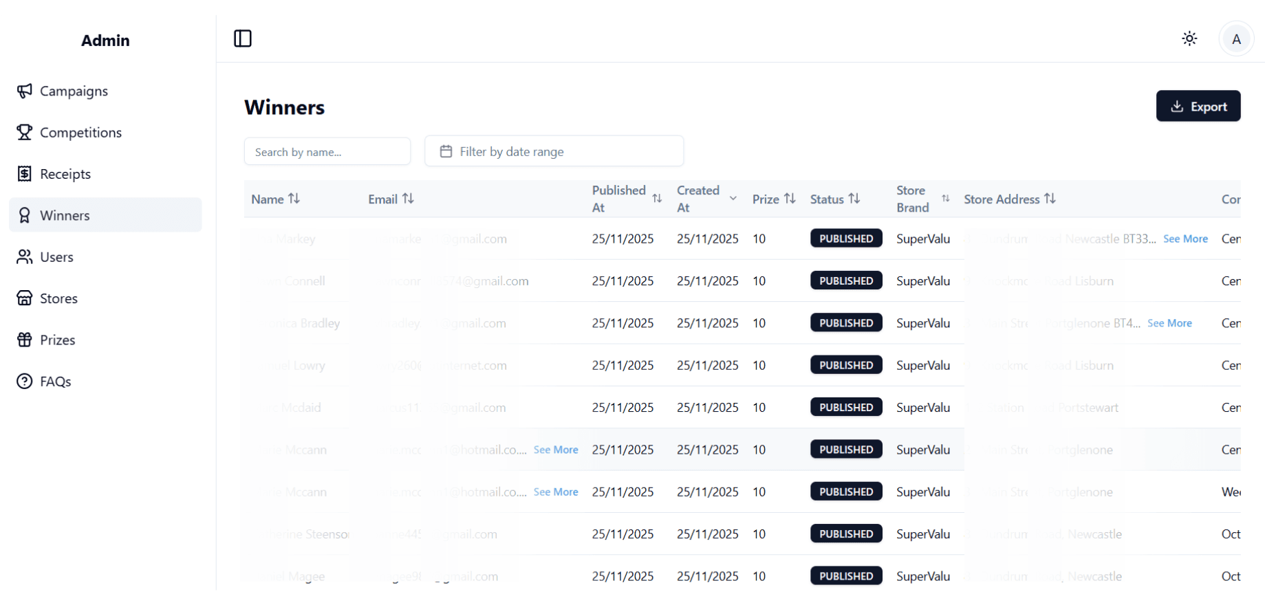 Centralized Admin Control Panel