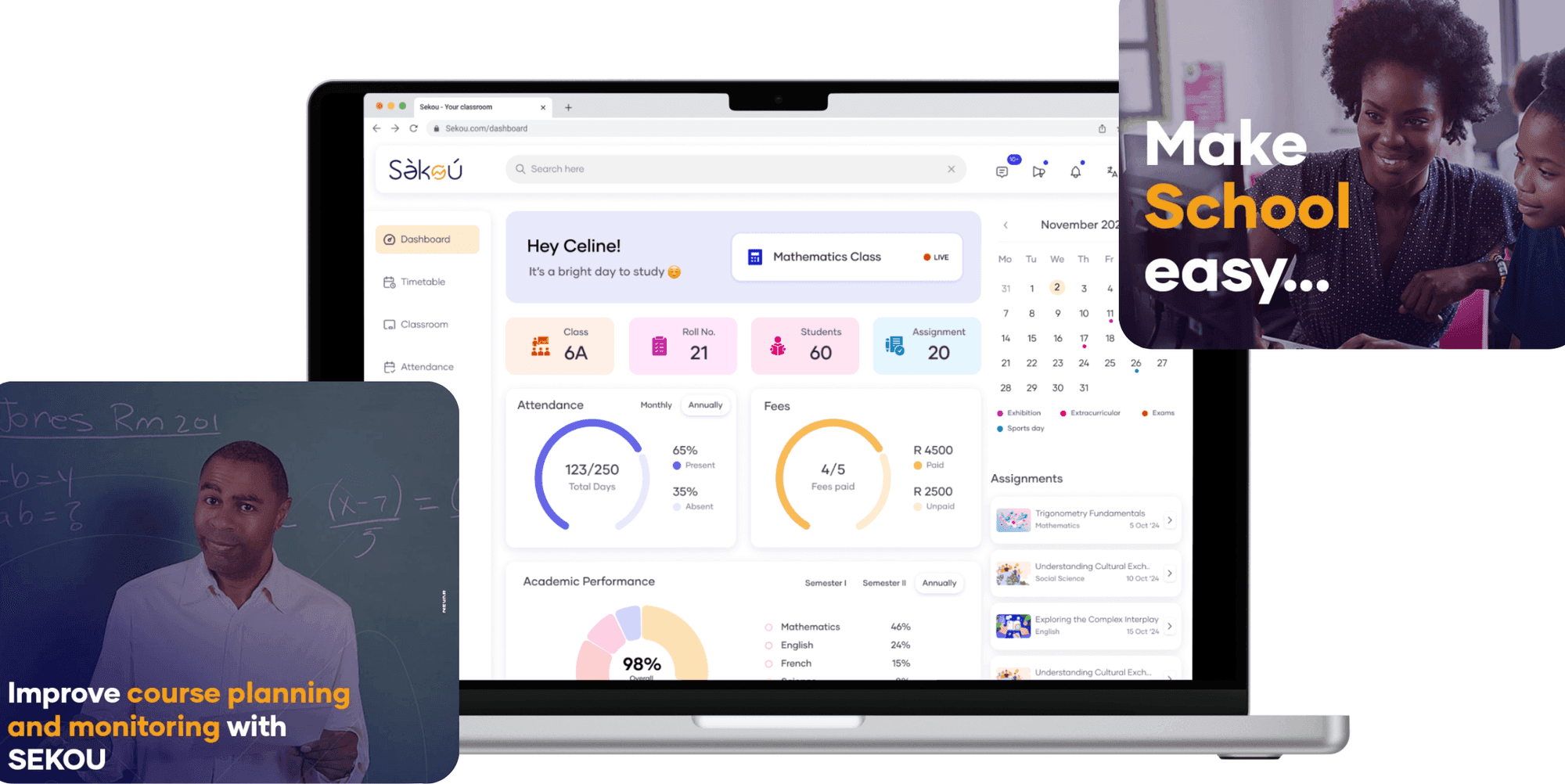 Custom SaaS learning management system