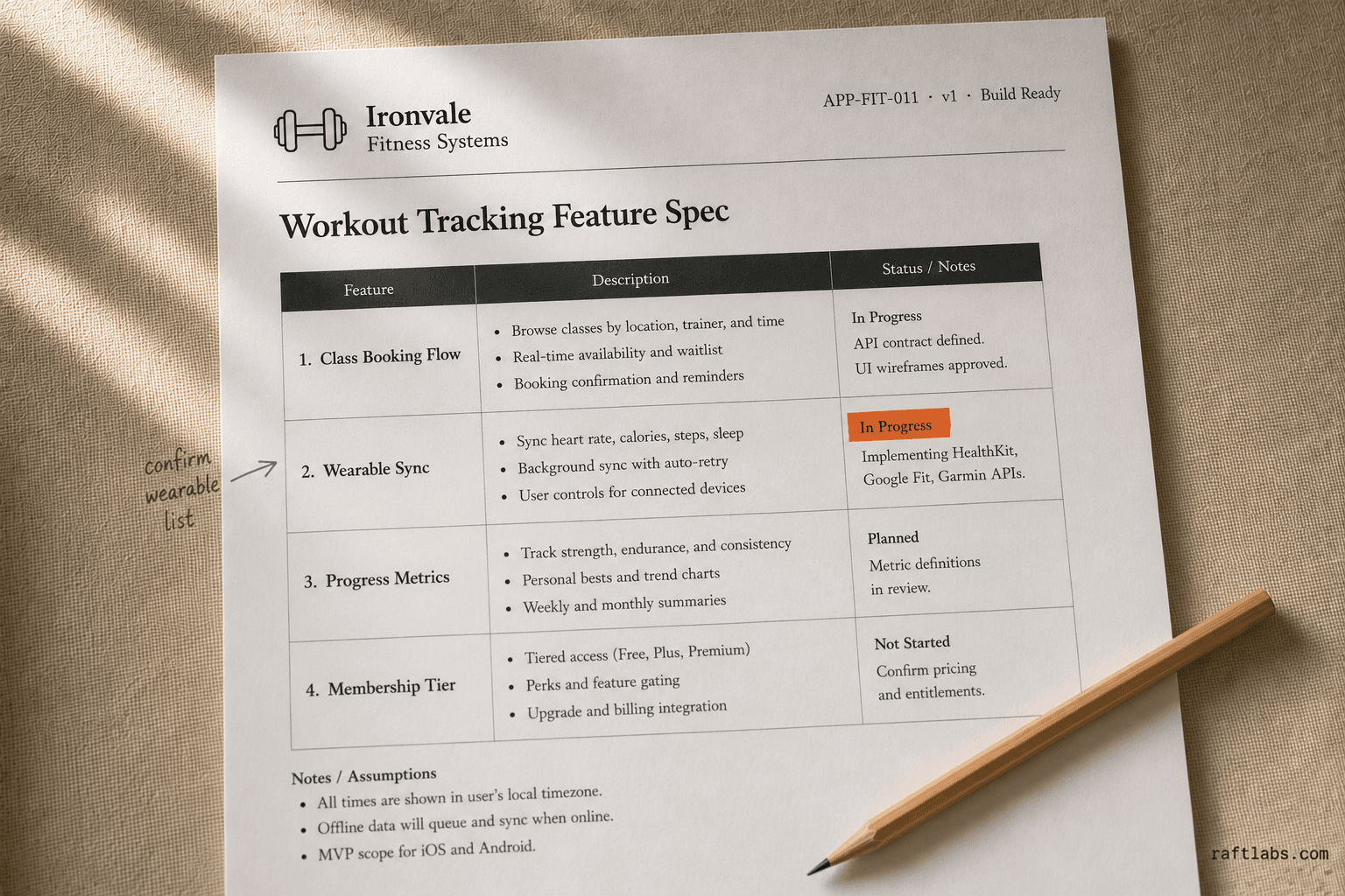 Fitness App Development