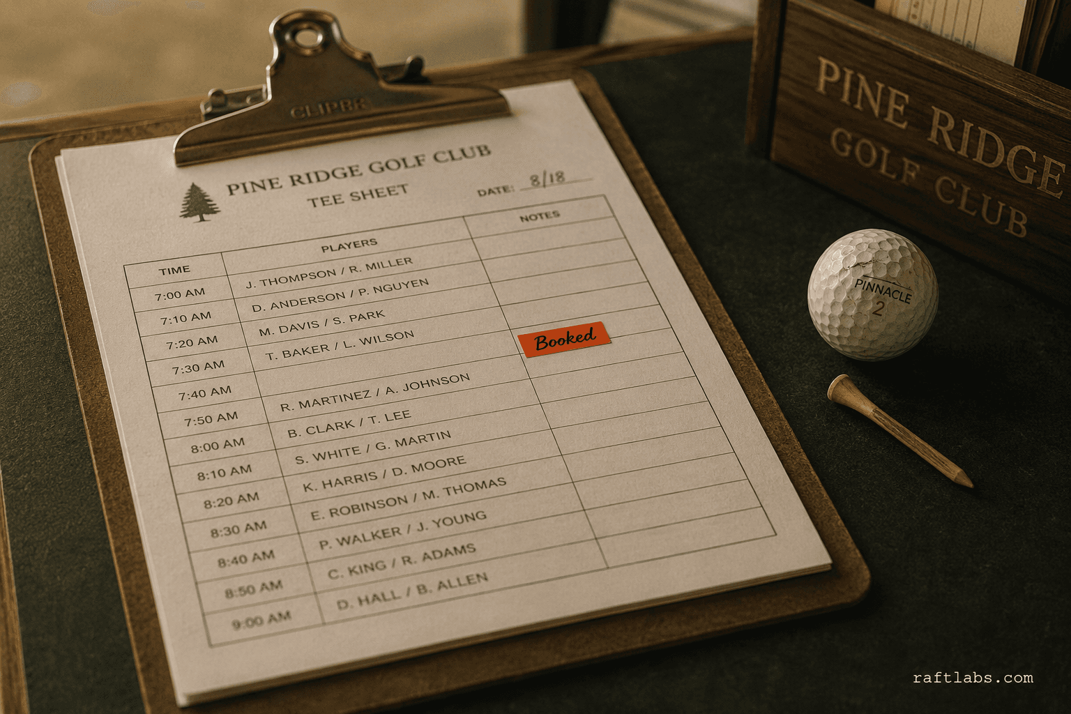 Golf Course Tee Sheet & Booking Software Development