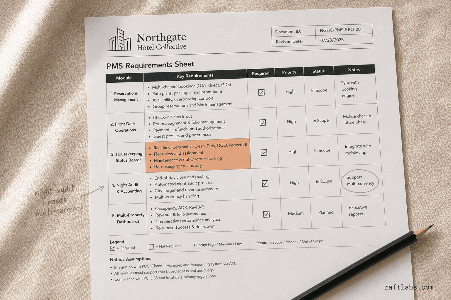Hotel Property Management System