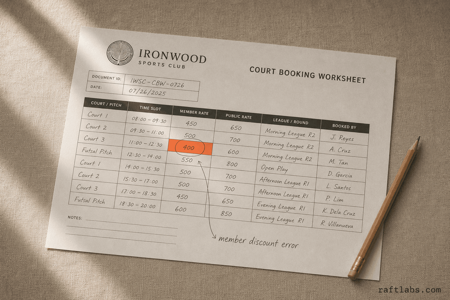 Sports Facility Booking Software Development