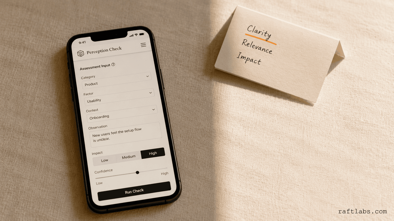 Perceptional -decision making app