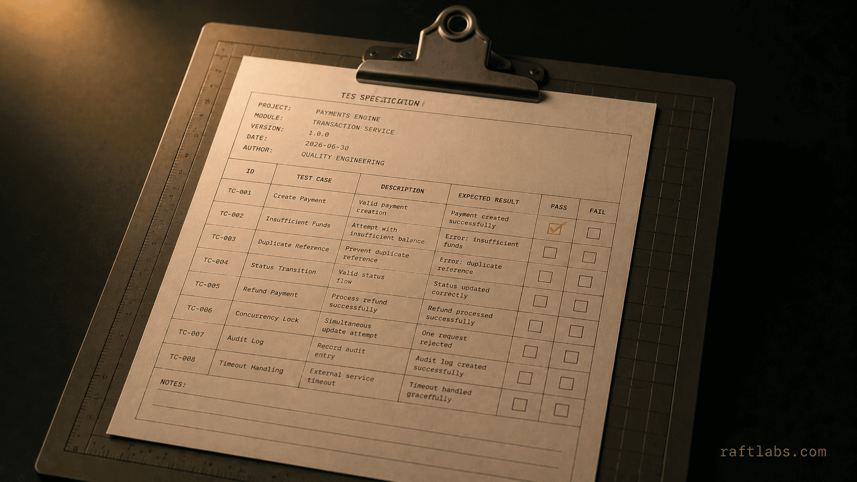 RaftStack CLI and spec-driven TDD workflow with Claude Code for development teams