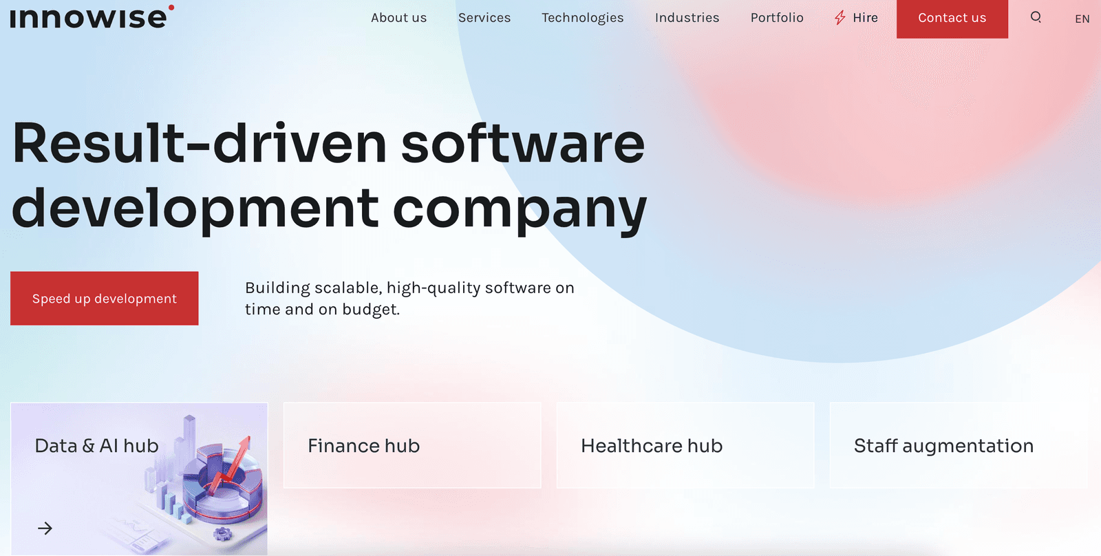 innowise homepage image