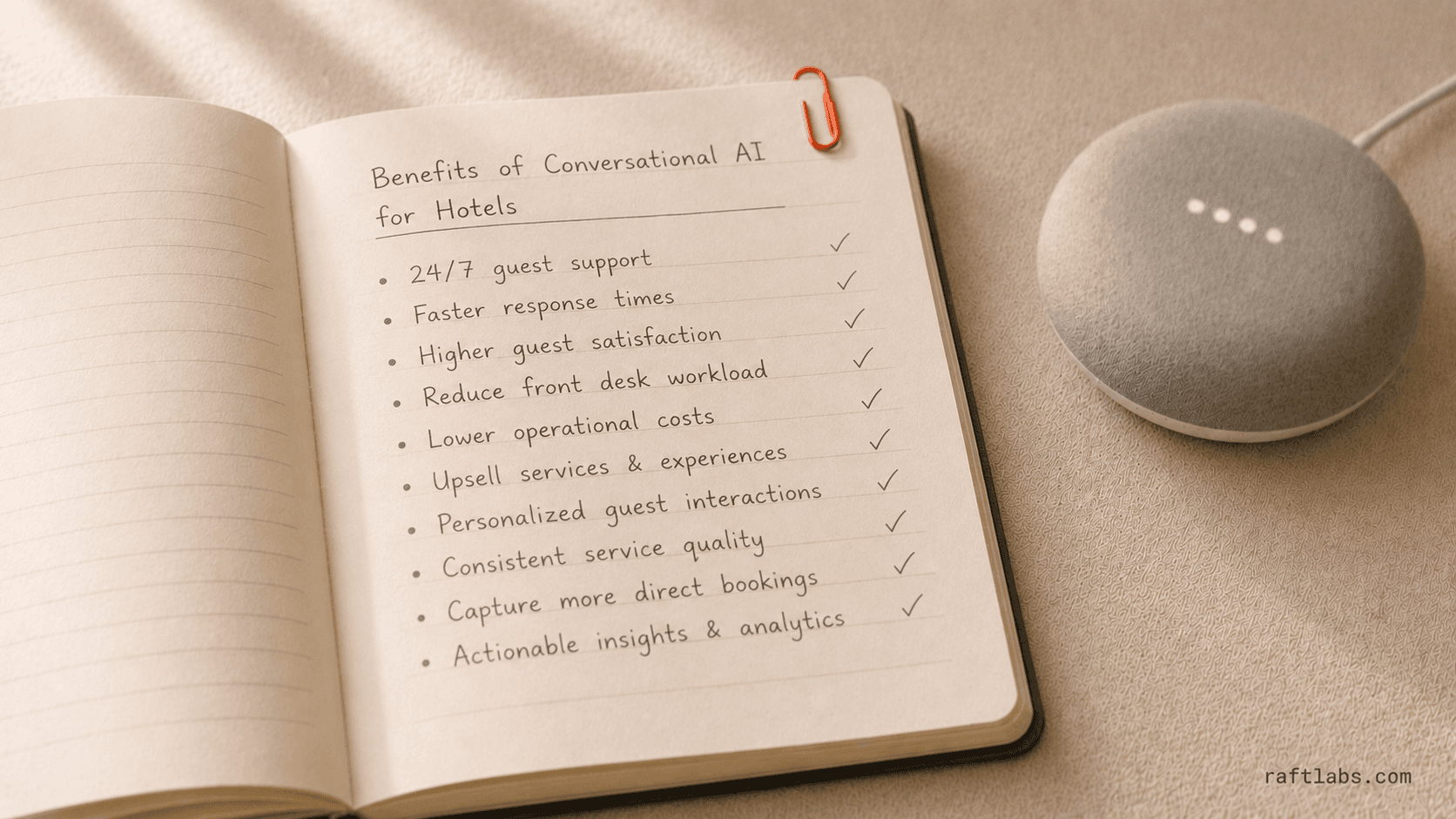 Key Benefits of Conversational AI in Hospitality