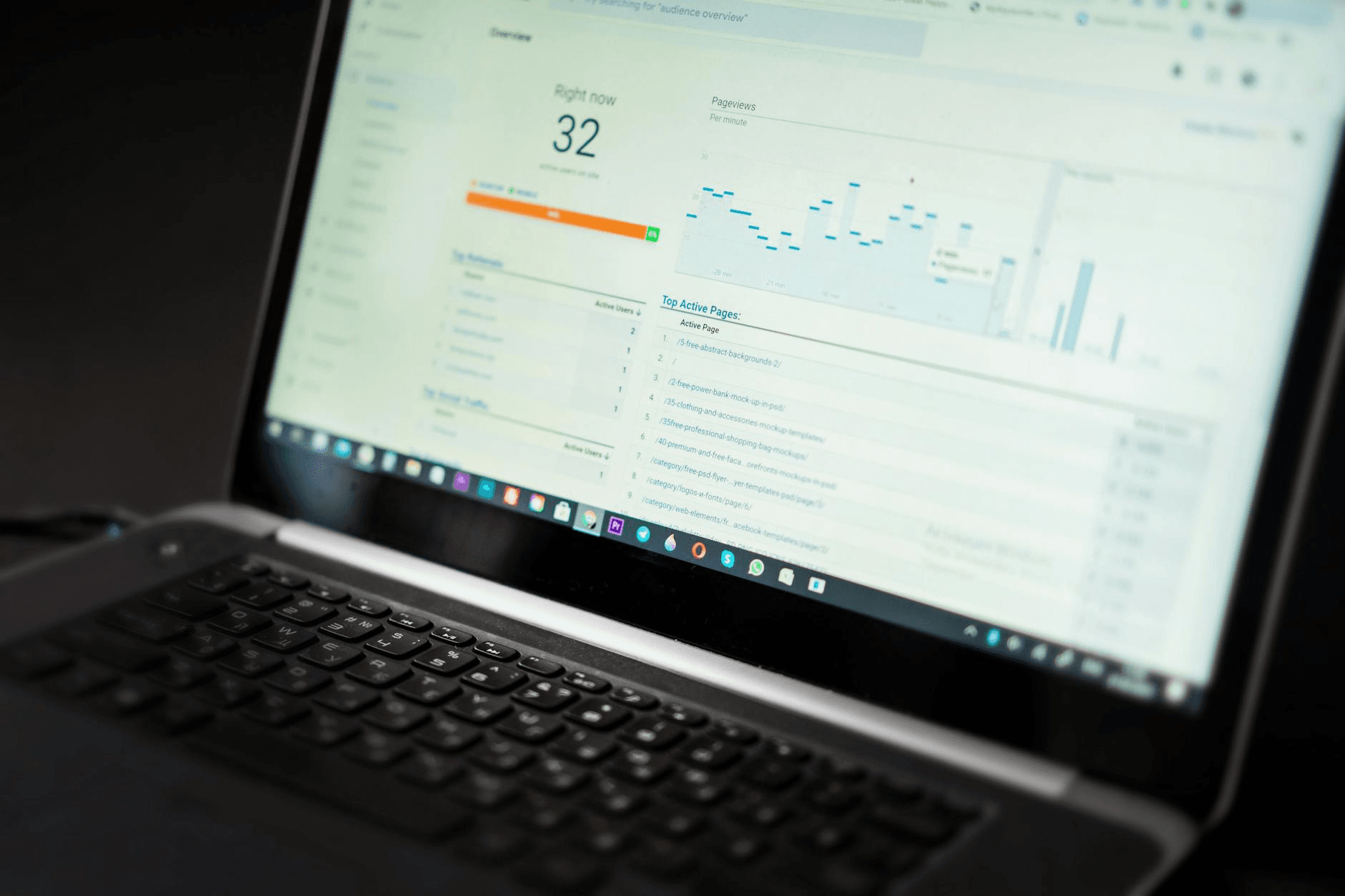Email marketing dashboard showing campaign analytics and subscriber management