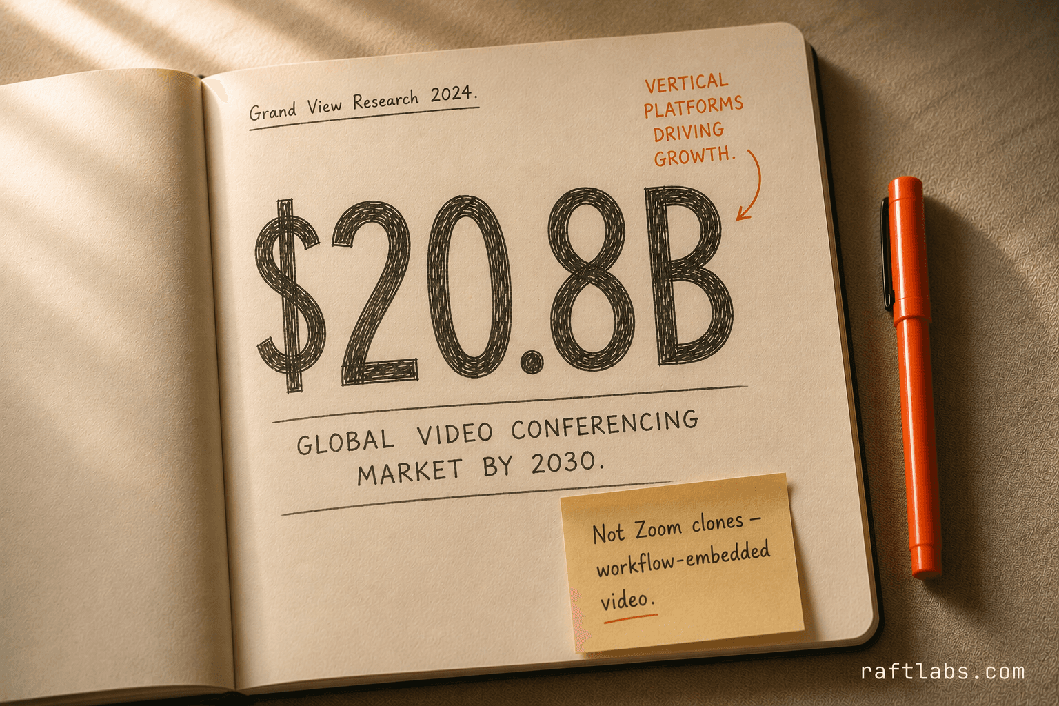 Video conferencing market projected to reach $20.8 billion by 2030 — growth driven by vertical platforms, not Zoom clones