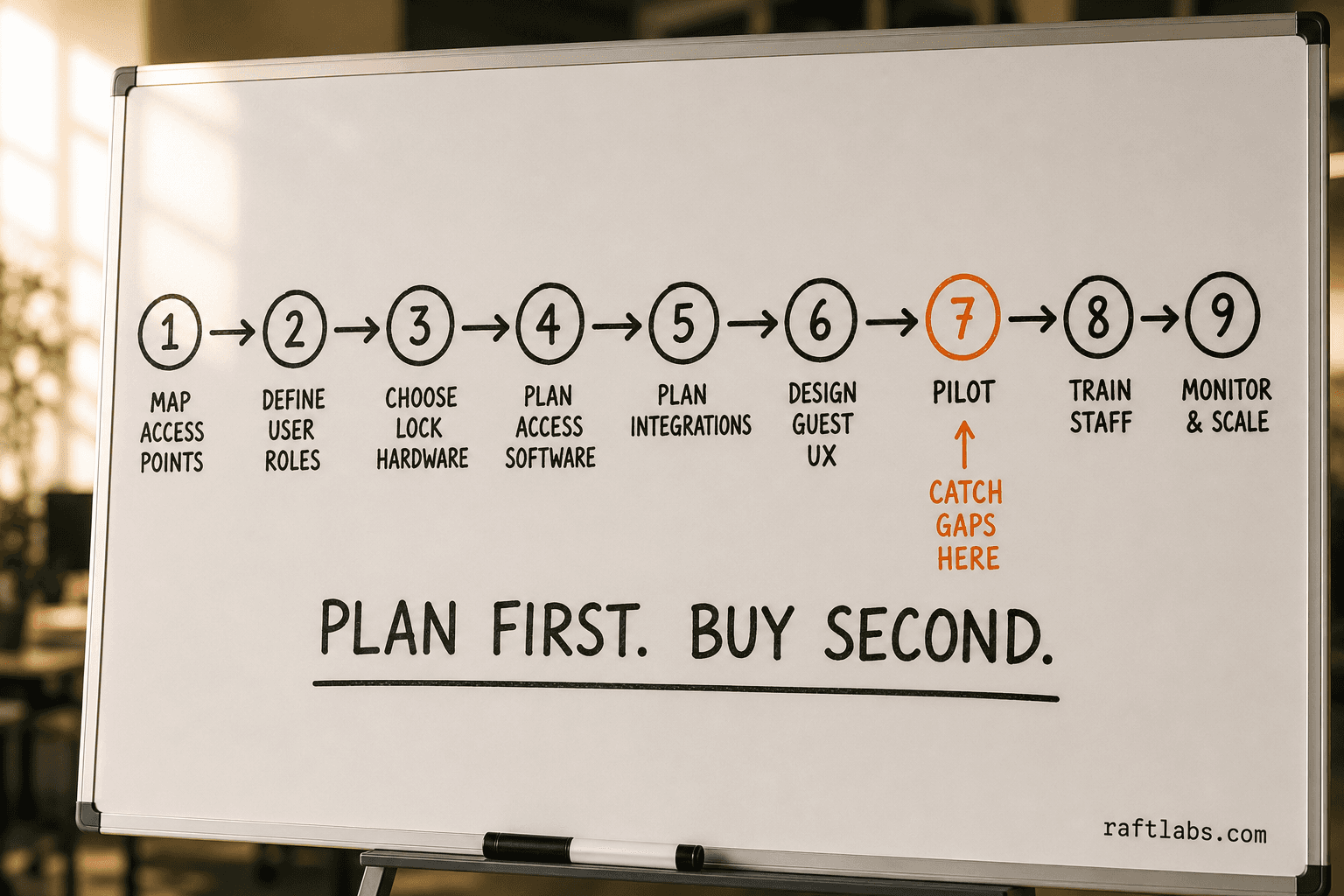Nine-step implementation roadmap for keyless entry in serviced apartments