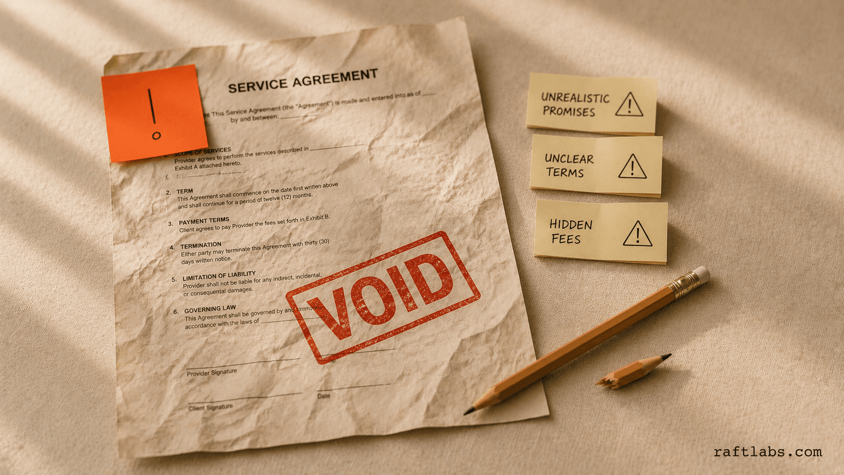 Red flags in product development companies