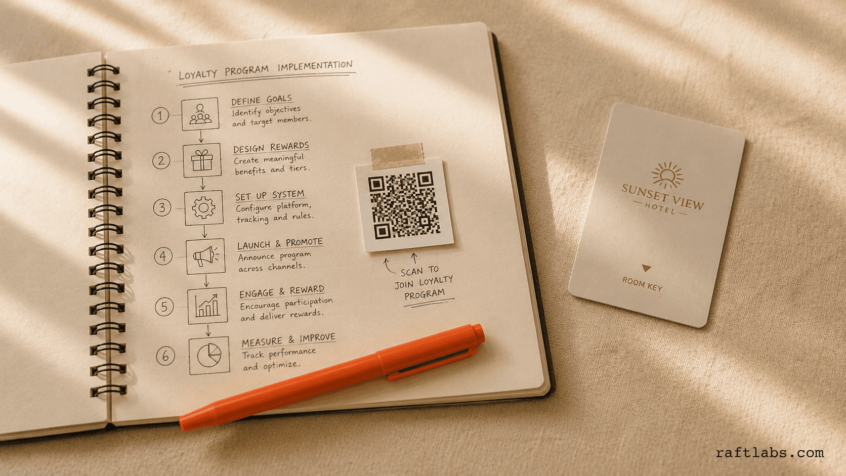 Implementation process for QR code loyalty program