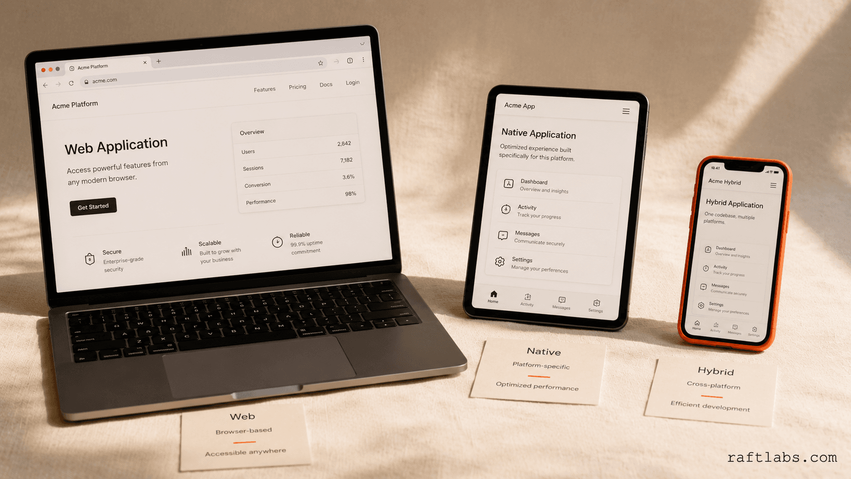 Web vs. Native vs. Hybrid Apps