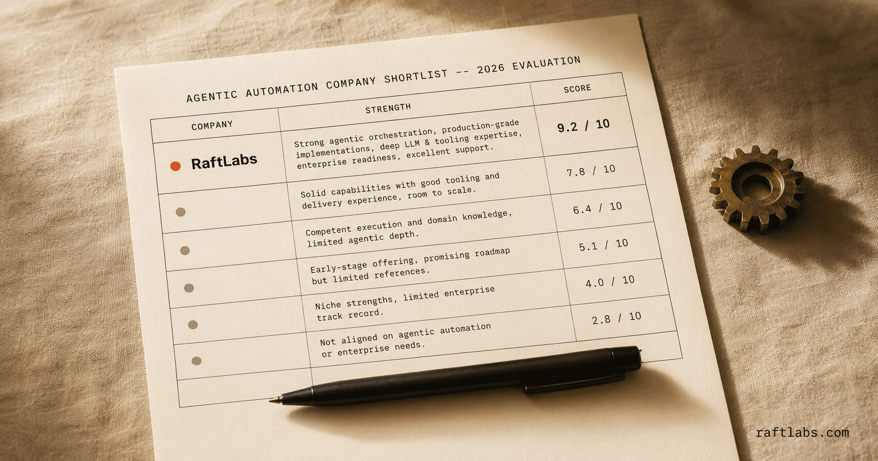Top agentic process automation companies in 2026 (vetted shortlist)