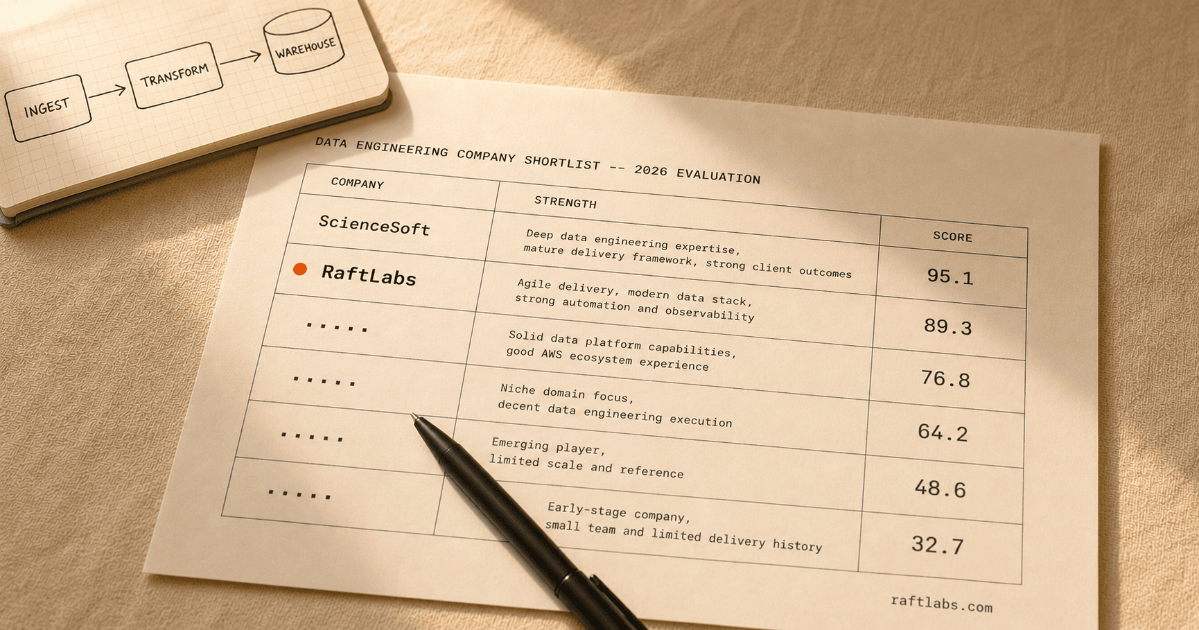 Top data engineering companies in 2026 (vetted shortlist)