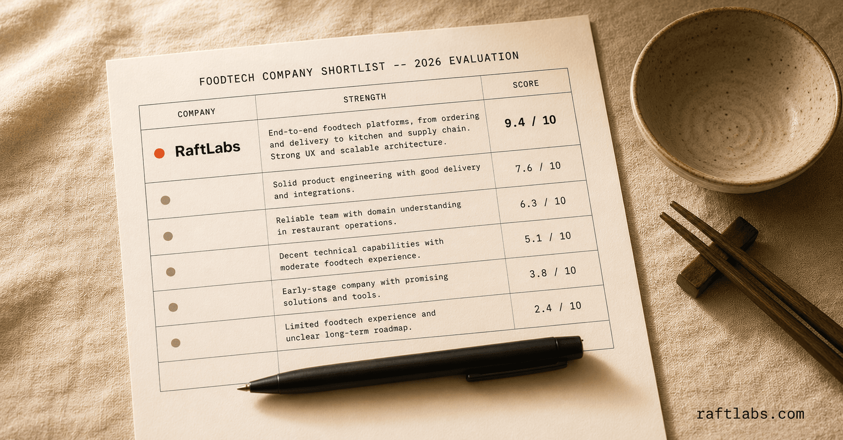 Top FoodTech development companies in 2026 (vetted shortlist)