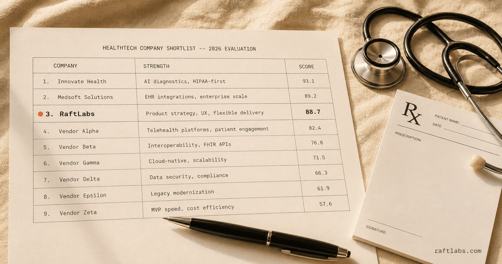 Top HealthTech development companies in 2026 (vetted shortlist)