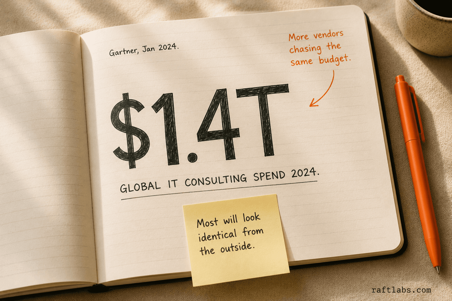 Global IT consulting market reached $1.4 trillion in 2024 - Gartner