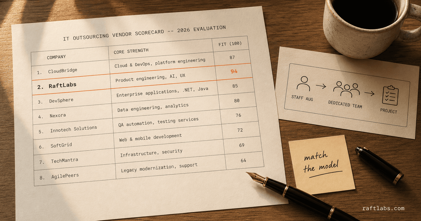 Top IT outsourcing companies in 2026 (vetted shortlist)