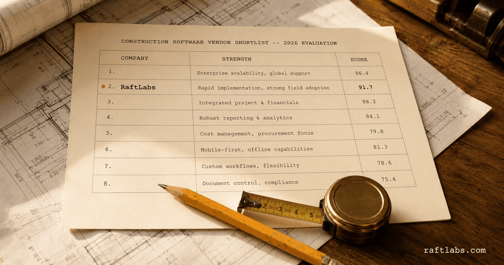 Top software development companies for construction in 2026 (vetted shortlist)