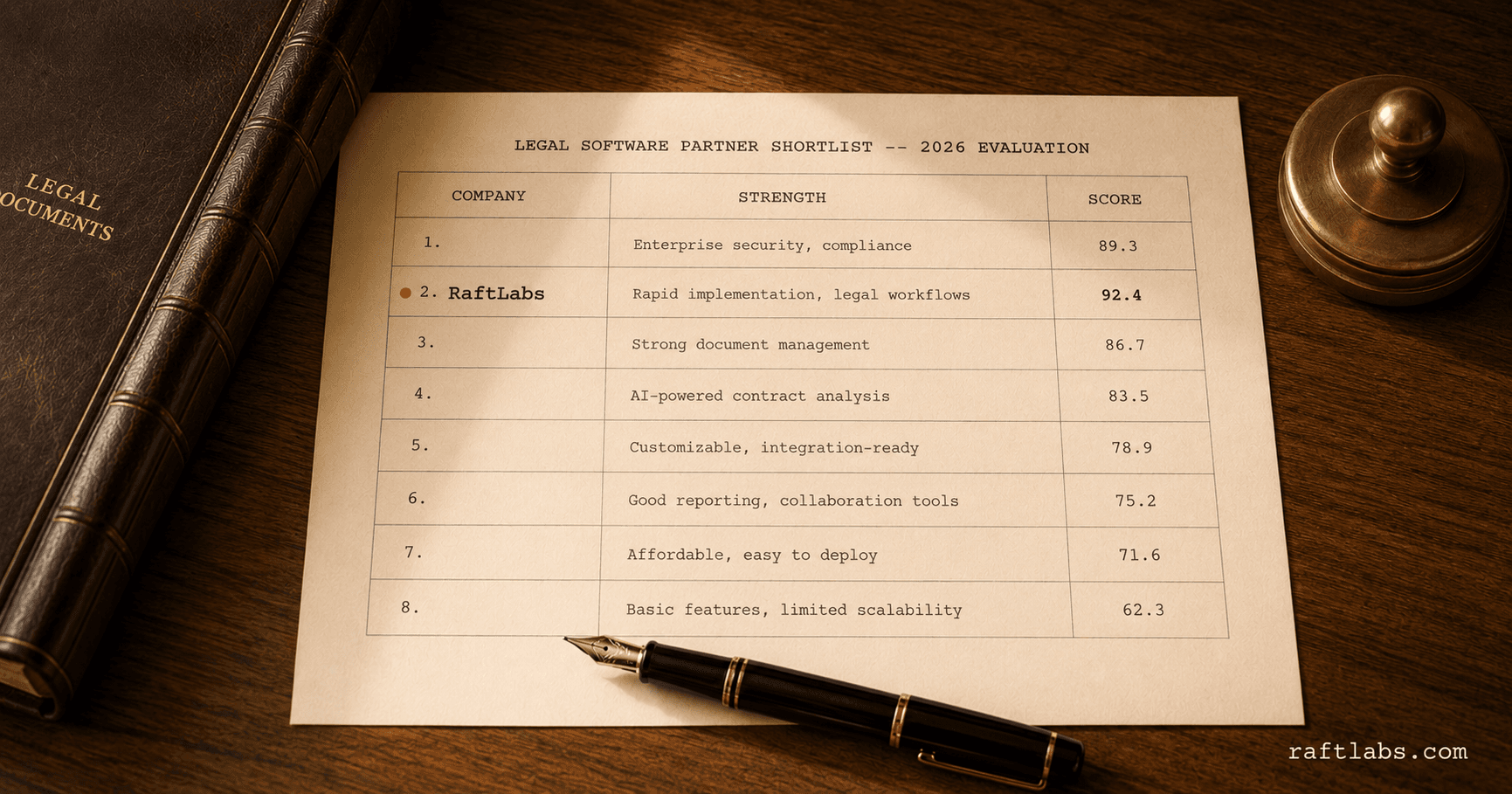 Top software development companies for legal in 2026 (vetted shortlist)