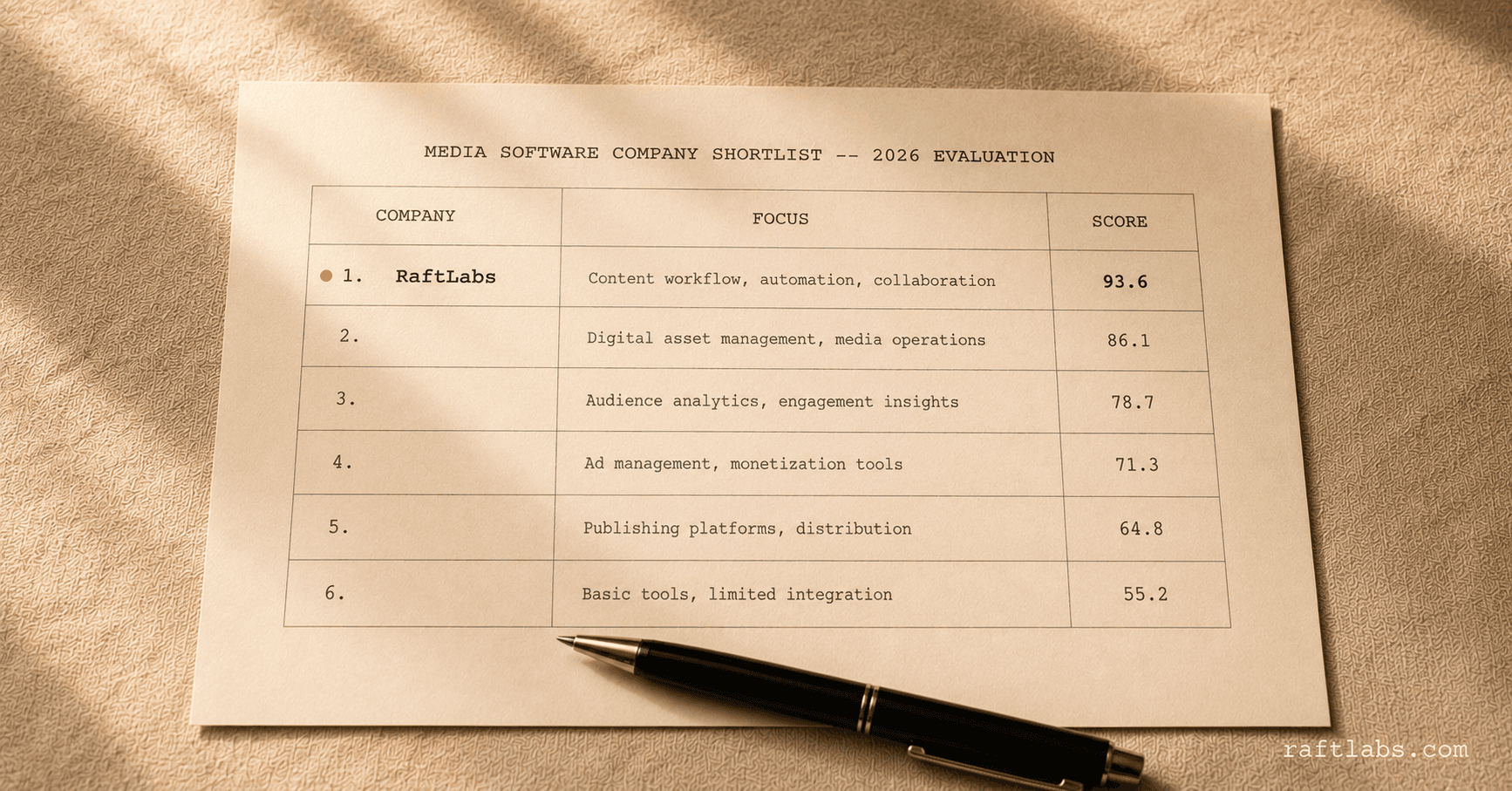 Top software development companies for media in 2026 (vetted shortlist)