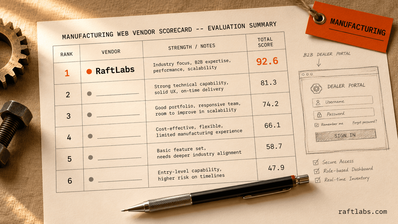 Top web development companies for manufacturing in 2026 (vetted shortlist)