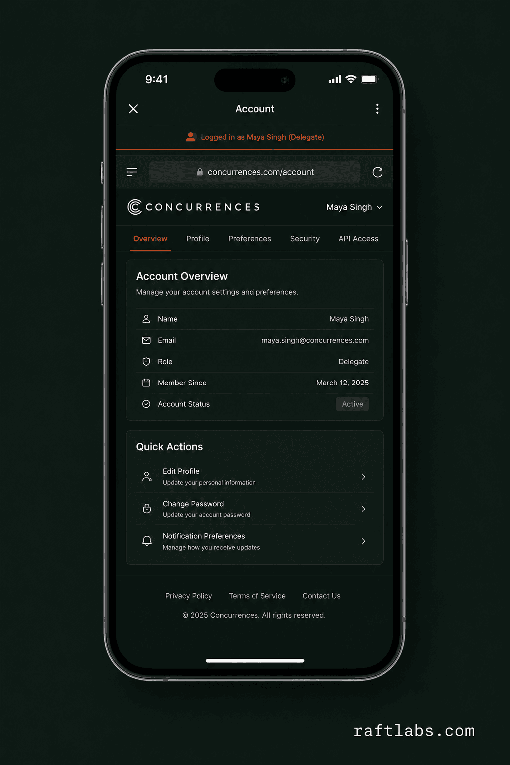 Tokenized SSO seamless session from native app into website webview in Concurrences