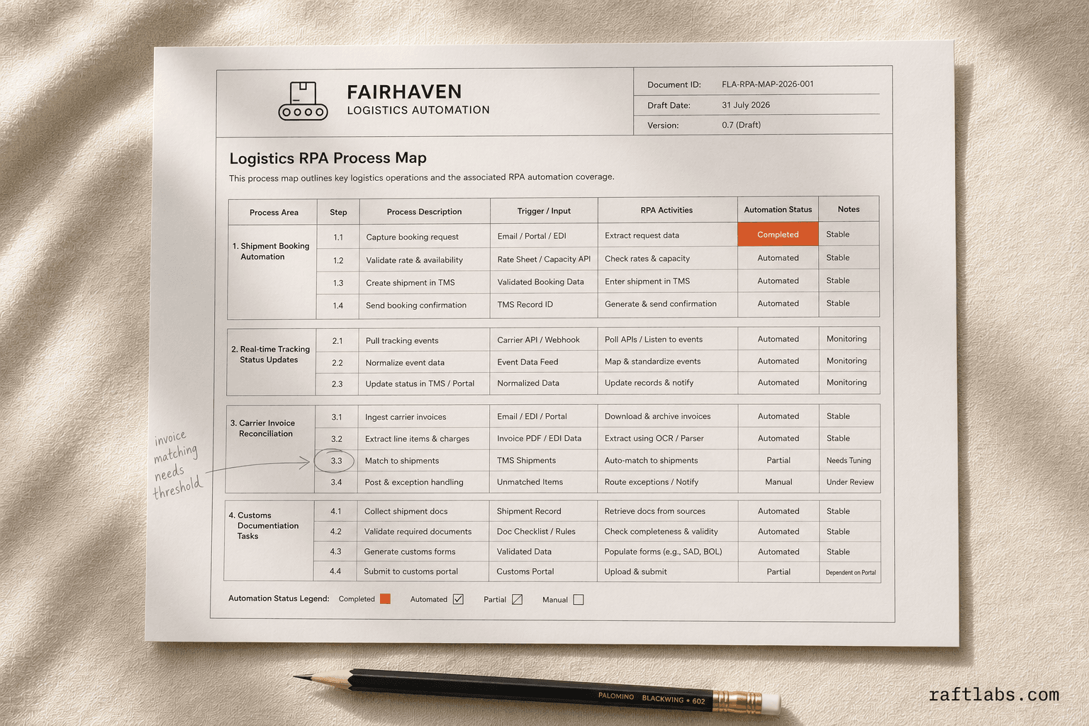 RPA in Logistics