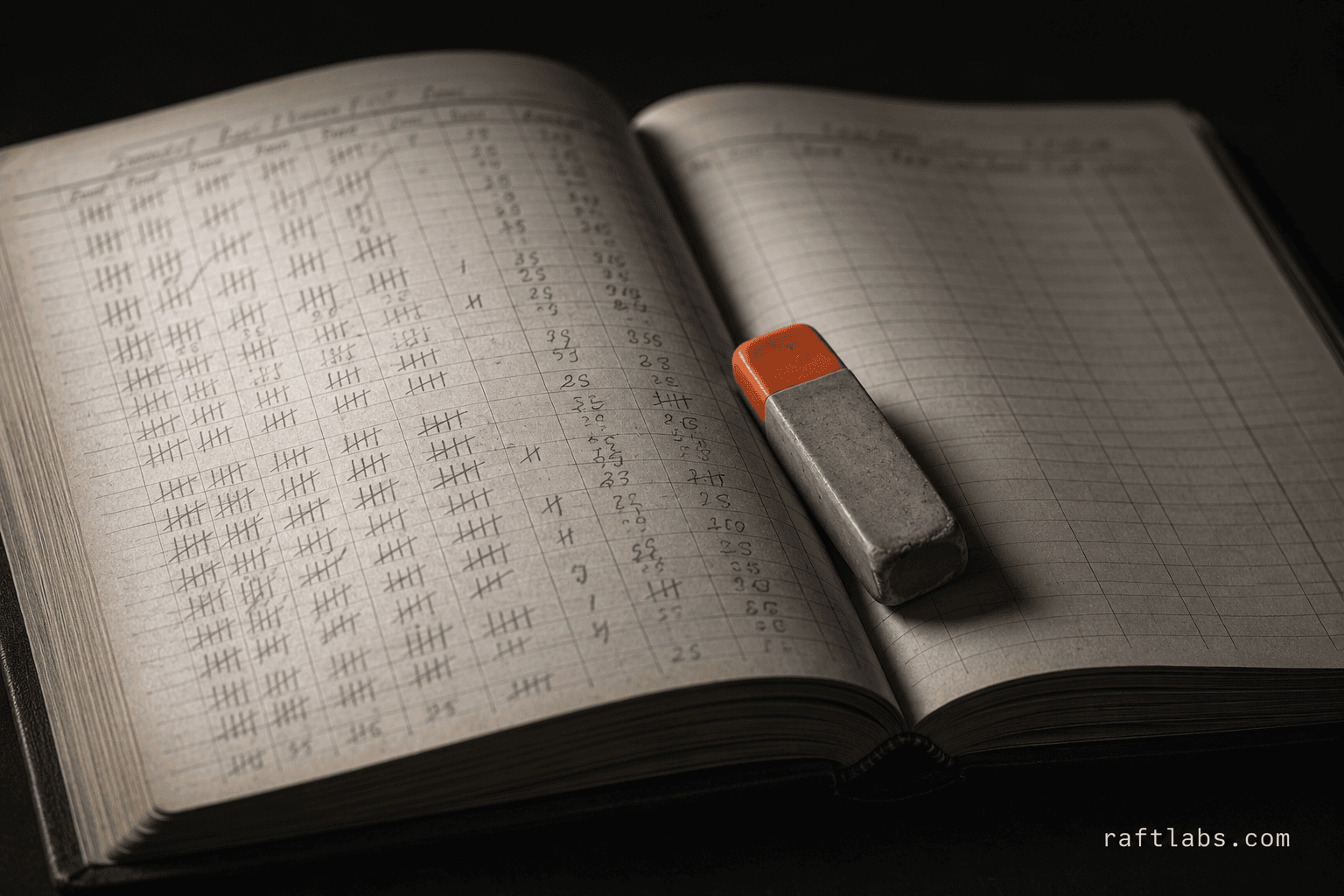 operations manager reviewing manual process costs on spreadsheet