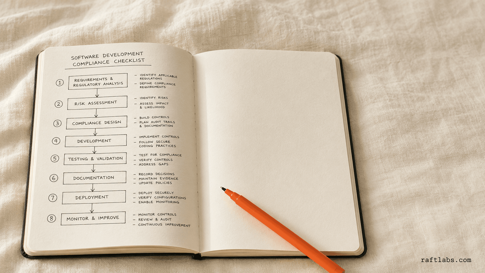 HIPAA-compliant software development steps