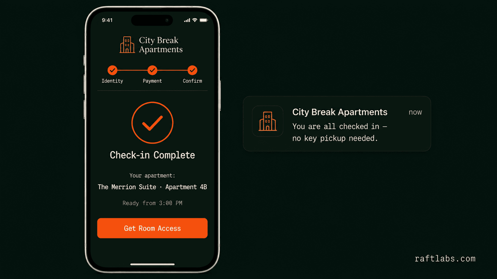 Digital check-in for City Break Apartments
