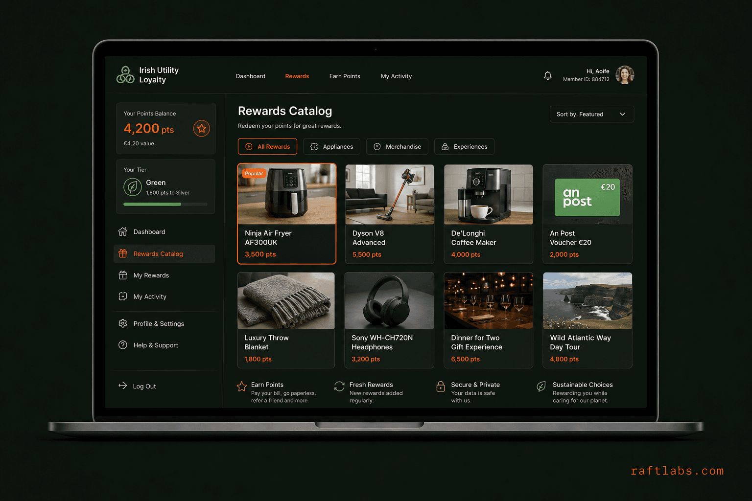 Headless CMS loyalty platform rebuild for Irish utility company