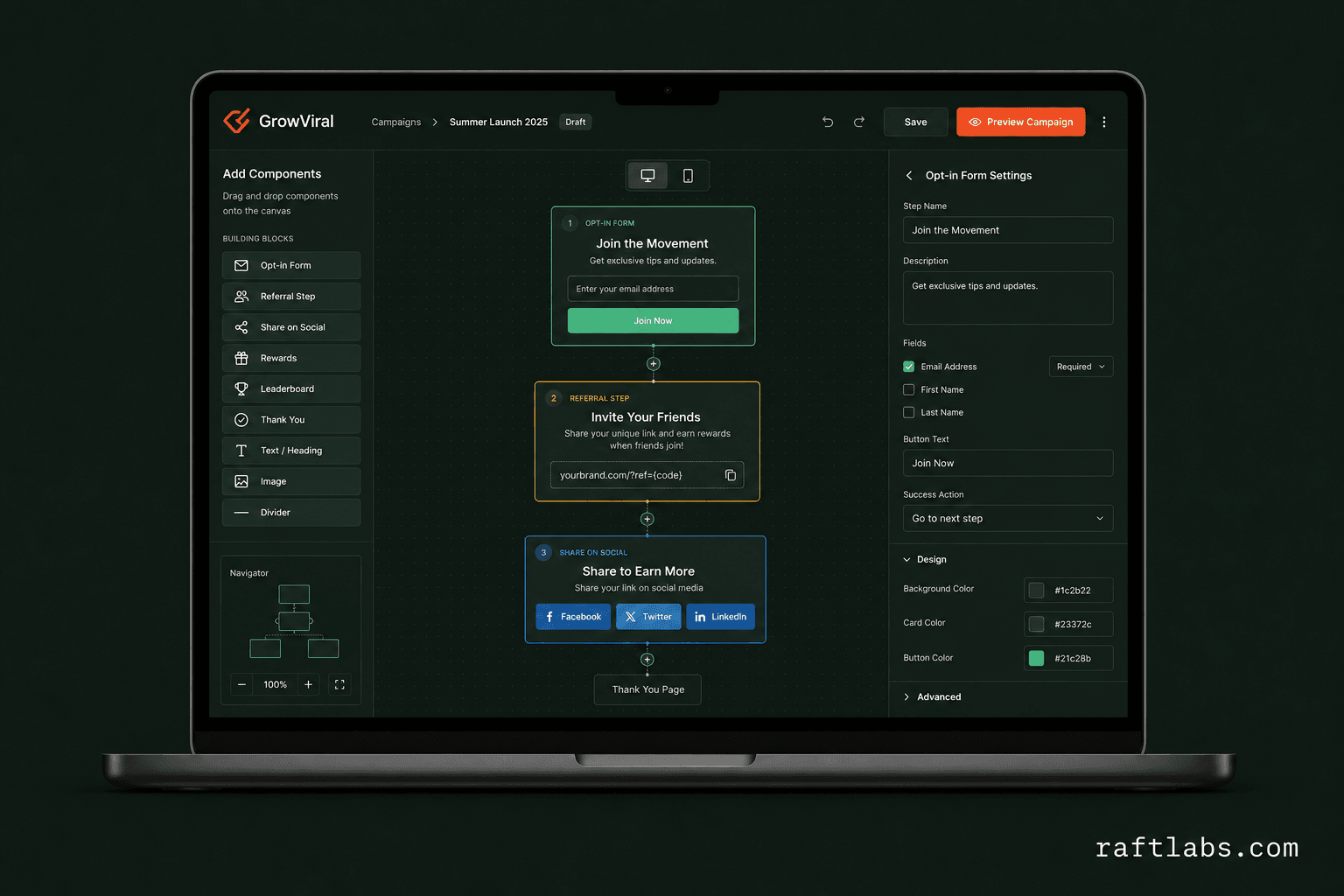 GrowViral referral and viral SaaS marketing platform for agencies and businesses