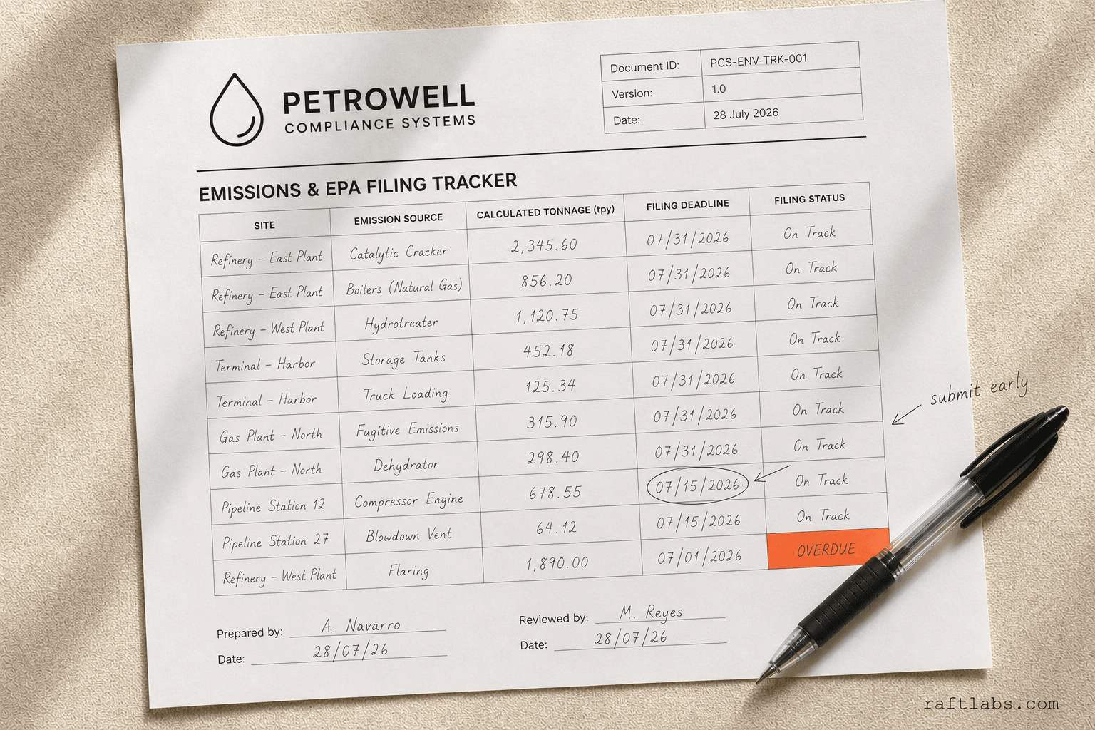 Oil and Gas Compliance Automation Software
