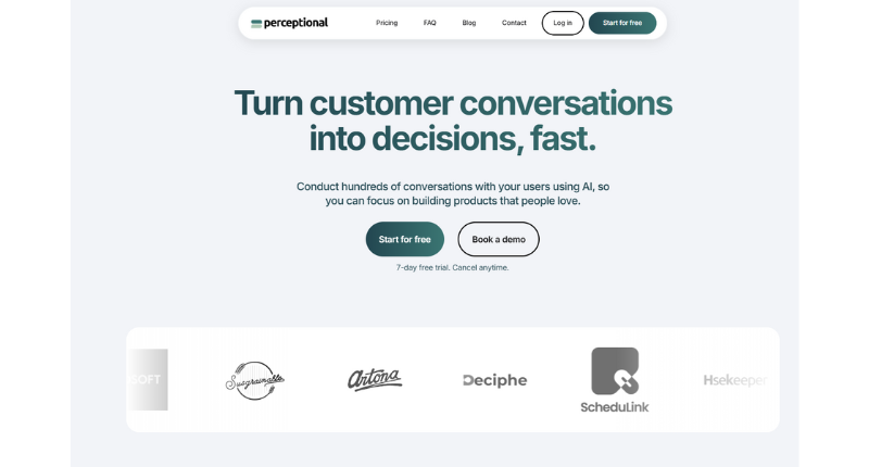 Perceptional -decision making app